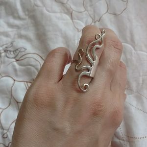 Sterling silver Statement ring size7